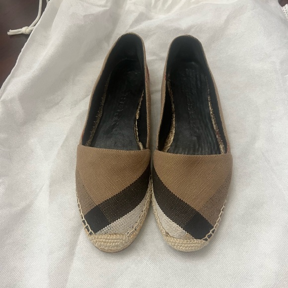 Burberry Brown and Black Espadrilles Hodgeson - Picture 1 of 9